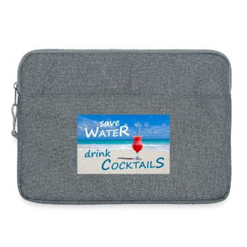 Cocktails - Sacoche pour ordinateur portable 15 pouces - gris chiné - Devant