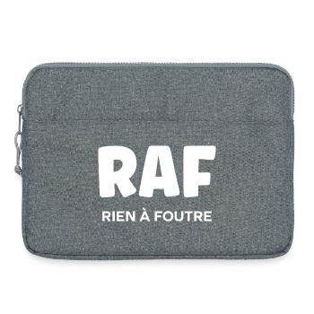 rien à foutre - Sacoche pour ordinateur portable 15 pouces - gris chiné - Devant