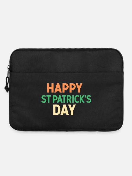 Frohen St. Patrick's Day - Laptoptasche 15" - Schwarz