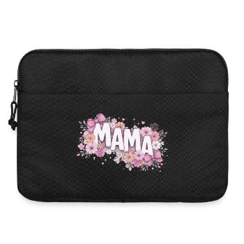 MAMA Fleurs Pastels et Nœuds Roses | Style Chic - Sacoche pour ordinateur portable 15 pouces - noir - Devant