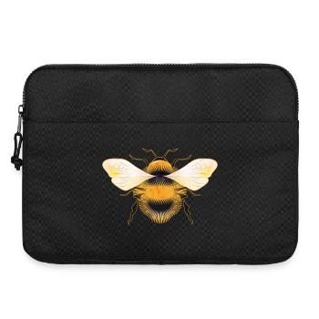 stilisierte Hummel mit irisierenden Flügel - Laptoptasche 15" - Schwarz - Vorne