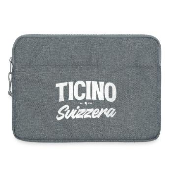 Logo d’écriture Tessin Suisse - Sacoche pour ordinateur portable 15 pouces - gris chiné - Devant