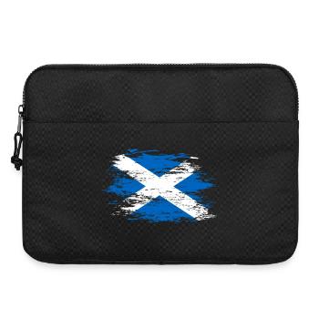 Scotland flag used - Laptop bag 15" - black - Front