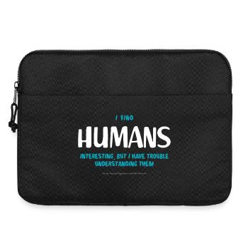 Humans (dark) - Laptop bag 15" - black - Front
