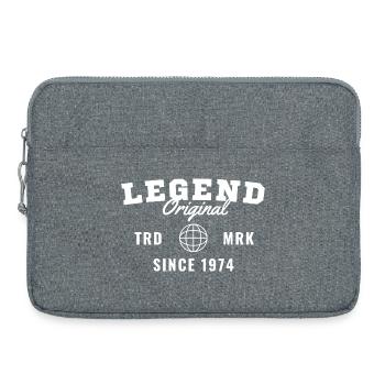 Birth Year Legend Since 1974 - Laptop bag 15" - heather grey - Front