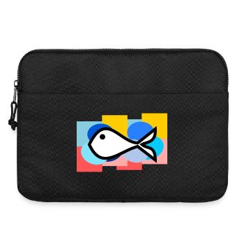 POISSON. MEMOIRE. SARDINE. POISSON D'AVRIL. MER - Sacoche pour ordinateur portable 15 pouces - noir - Devant
