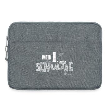 First day of school School enrollment for schoolchildren - Laptop bag 15" - heather grey - Front
