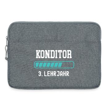 Confectioner training 3rd year of apprenticeship 3rd year of training - Laptop bag 15" - heather grey - Front