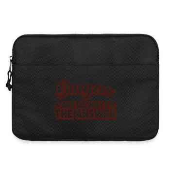 Burgers sind immer die Antwort Motiv - Laptoptasche 15" - Schwarz - Vorne