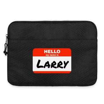 Bonjour, je m’appelle Larry Red Label avec le prénom - Sacoche pour ordinateur portable 15 pouces - noir - Devant