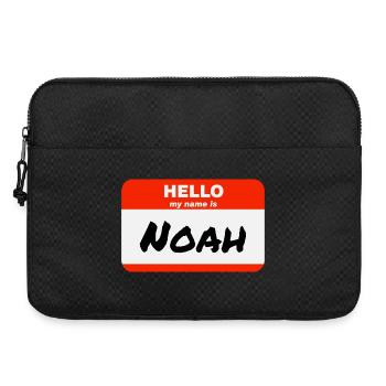 Bonjour, je m’appelle Noah Étiquette Nom Tag - Sacoche pour ordinateur portable 15 pouces - noir - Devant