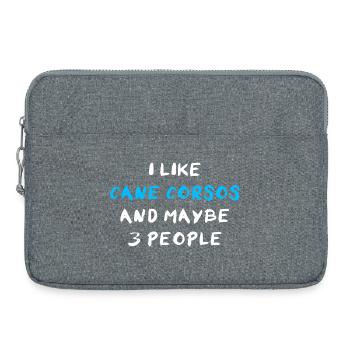 Cane Corso Italiano - Laptoptasche 15" - Grau meliert - Vorne