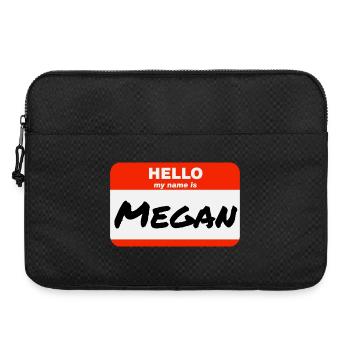 Bonjour, je m’appelle Megan Étiquette Étiquette - Sacoche pour ordinateur portable 15 pouces - noir - Devant