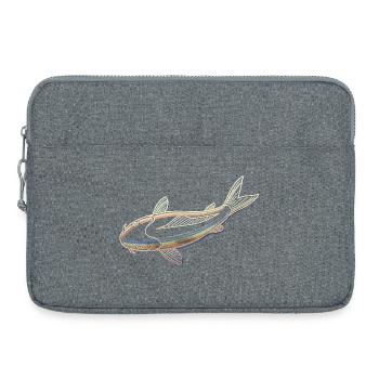 Iridescent Koi Fish – Colorful and Elegant - Laptop bag 15" - heather grey - Front
