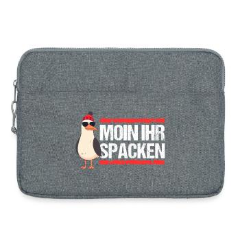 Hamburg Moin Spacken Nordsee Hamburger Möwe Lustig - Sacoche pour ordinateur portable 15 pouces - gris chiné - Devant