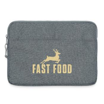 Fast Food Hirschjagd Lustiges Spiel Witz - Laptoptasche 15" - Grau meliert - Vorne