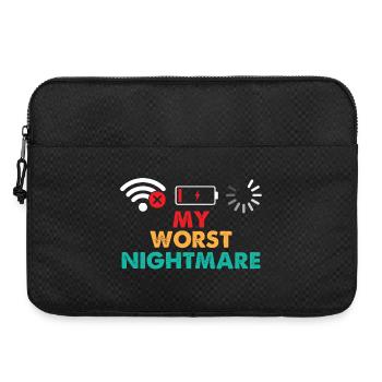 Mon pire cauchemar Amateur de jeux vidéo Gamer - Sacoche pour ordinateur portable 15 pouces - noir - Devant
