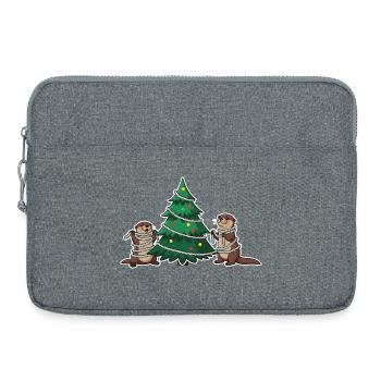 Arbre de Noël Otter - Sacoche pour ordinateur portable 15 pouces - gris chiné - Devant