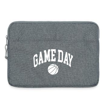 Game Day Basketball Fan - Laptop bag 15" - heather grey - Front