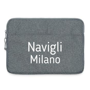 Milan Italy Navigli - Laptop bag 15" - heather grey - Front