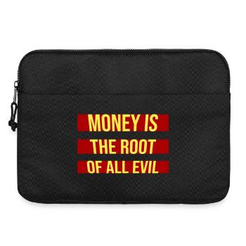 L’argent racine Capitalisme maléfique Cupidité Riches financiers - Sacoche pour ordinateur portable 15 pouces - noir - Devant