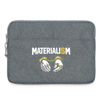 Materialism: Tied Hands Criticism of the System - Laptop bag 15" - heather grey - Front