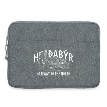 HEIÐABÝR - Gateway to the North - Laptoptasche 15" - Grau meliert - Vorne
