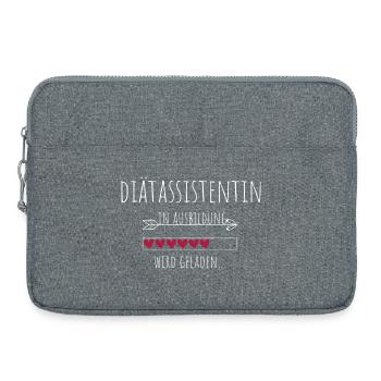 Diätassistentin in Ausbildung Geschenk - Laptoptasche 15" - Grau meliert - Vorne