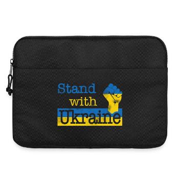 Stand with Ukraine! blue yellow - Laptoptasche 15" - Schwarz - Vorne