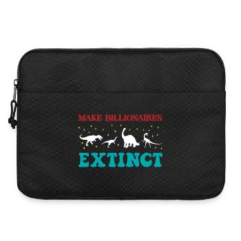 Make Billionaires Extinct - Laptop bag 15" - black - Front
