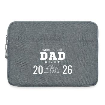 World's Best Dad 2026 - Laptop bag 15" - heather grey - Front