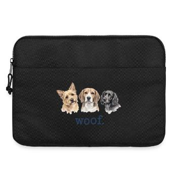Chiens Ouaf Amoureux de chiens Drôles Ouaf Drôle - Sacoche pour ordinateur portable 15 pouces - noir - Devant