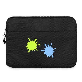 Neon Splash Splatter - Laptop bag 15" - black - Front