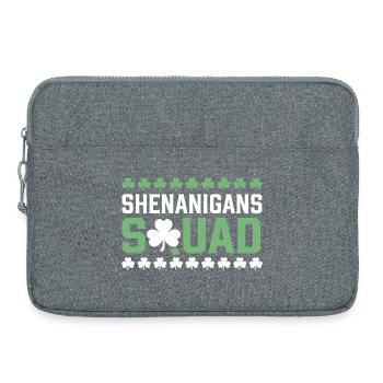 Shenanigans Squad Shamrock Tee - Laptop bag 15" - heather grey - Front