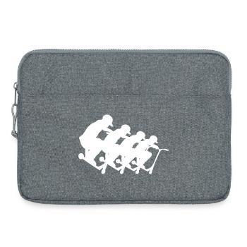Racing Cyclists Pack Silhouette - Laptoptasche 15" - Grau meliert - Vorne