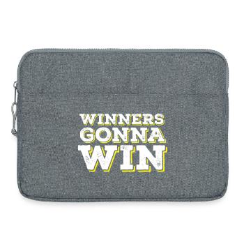 Sieger gehen zum Sieg - Laptoptasche 15" - Grau meliert - Vorne