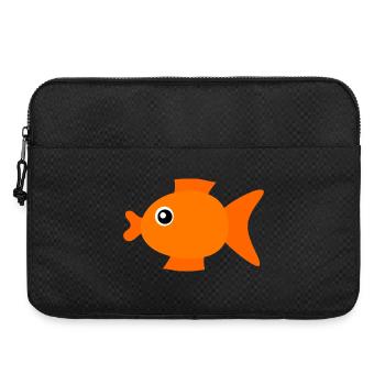 Fisch Shirt Fischmotiv,Angelbekleidung Geschenk - Laptoptasche 15" - Schwarz - Vorne