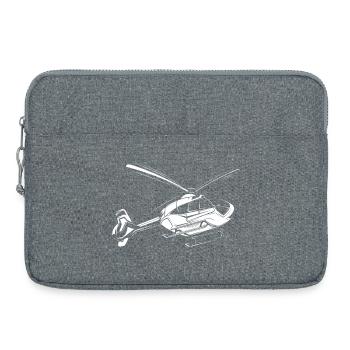 Hélicoptère Hélicoptère Héli Équipe Symbole Pilote - Sacoche pour ordinateur portable 15 pouces - gris chiné - Devant