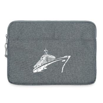 Kreuzfahrtschiff Kreuzfahrt Schiff Luxus - Laptoptasche 15" - Grau meliert - Vorne
