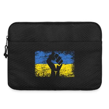 Flagge der Ukraine Ukraine Unterstützung Ukraininens - Laptoptasche 15" - Schwarz - Vorne
