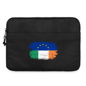 EU Italien Flagge Fusion - Laptoptasche 15" - Schwarz - Vorne