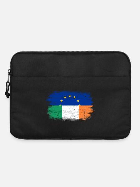 EU Italien Flagge Fusion - Laptoptasche 15" - Schwarz