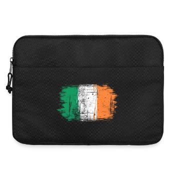Pinselstrich der irischen Flagge - Laptoptasche 15" - Schwarz - Vorne