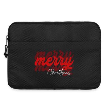 Scénario de Joyeux Noël qui se chevauche - Sacoche pour ordinateur portable 15 pouces - noir - Devant