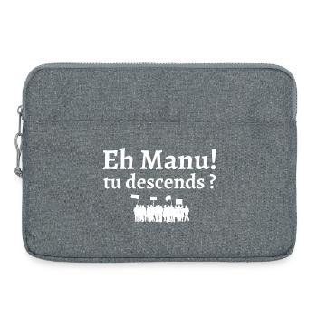 réforme des retraites, retraite, retraites - Sacoche pour ordinateur portable 15 pouces - gris chiné - Devant