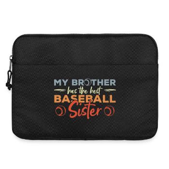 Baseballspieler Schwester - Laptoptasche 15" - Schwarz - Vorne