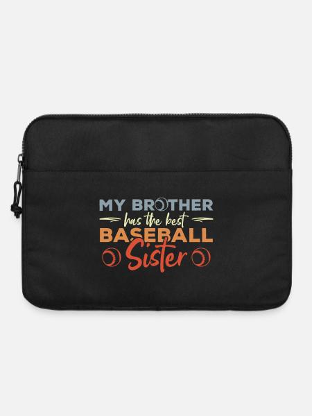 Baseballspieler Schwester - Laptoptasche 15" - Schwarz