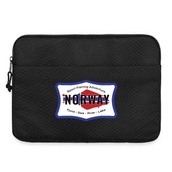 Norvège Pêche sportive Aventure Flétan - Sacoche pour ordinateur portable 15 pouces - noir - Devant