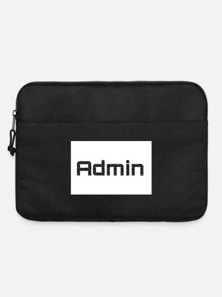 ADMIN Blackwords/WhiteBackround - Laptoptasche 15" - Schwarz