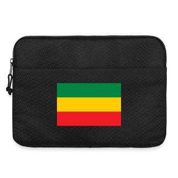 Flag of the Reggae Rastafari Rasta Roots One Love - Laptop bag 15" - black - Front